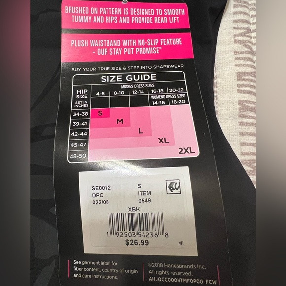 Maidenform High-Waist Thigh Slimmer Shapewear- New w/Tags- Black- Size M (8-10) - Picture 4 of 4